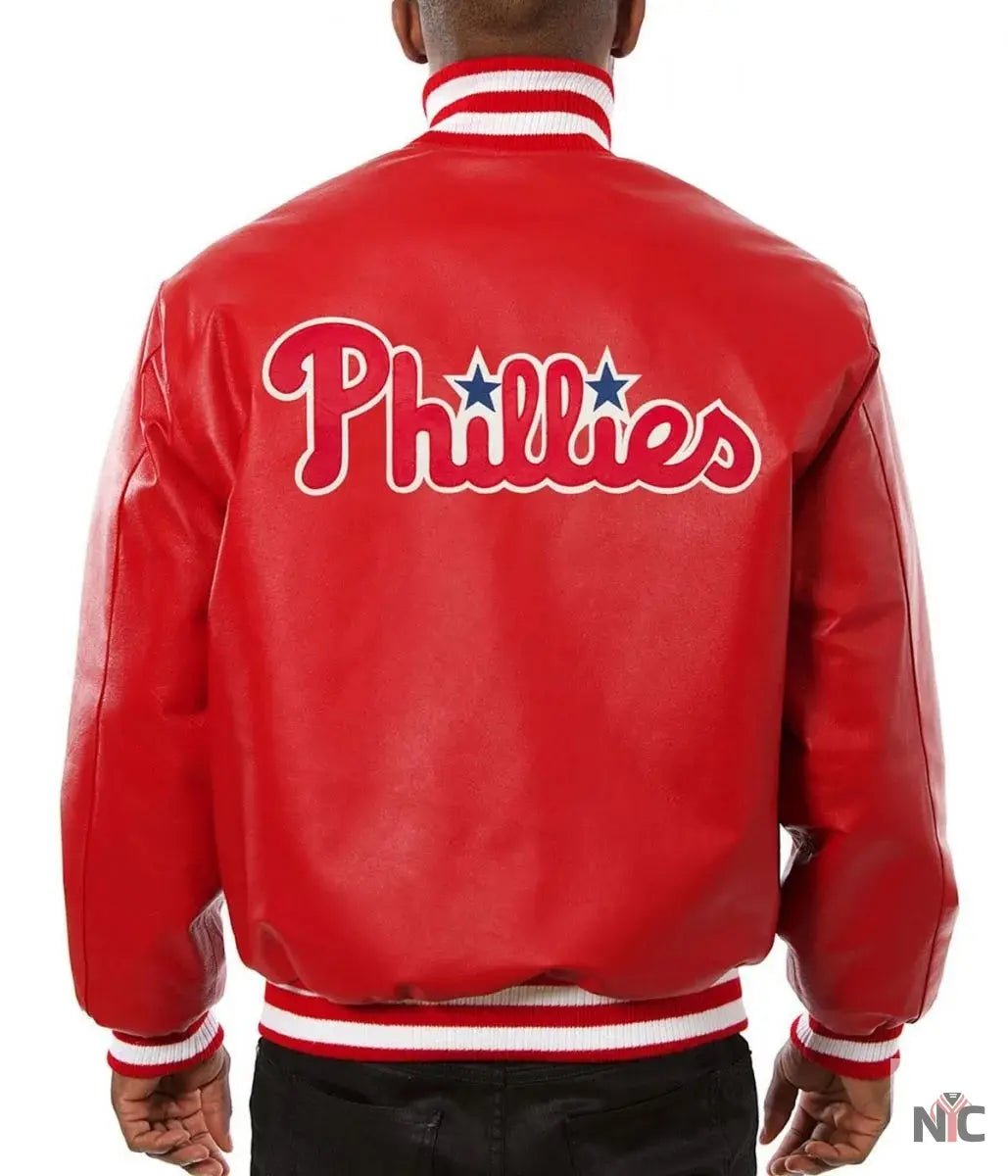 Philadelphia Phillies Letterman Leather Jacket