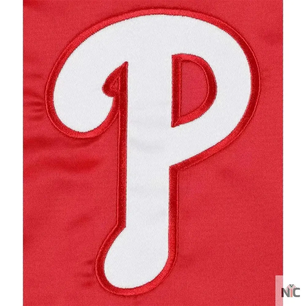 Philadelphia Phillies Midfield Varsity Satin Jacket