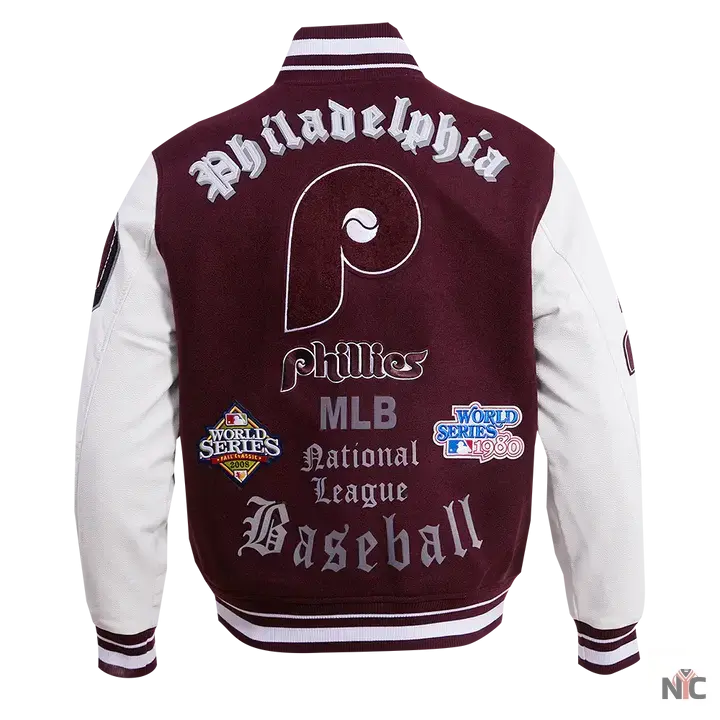 Philadelphia Phillies Old English Varsity Jacket