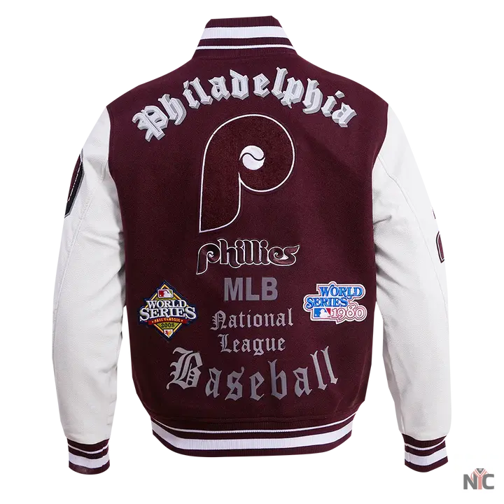 Philadelphia Phillies Old English Varsity Jacket