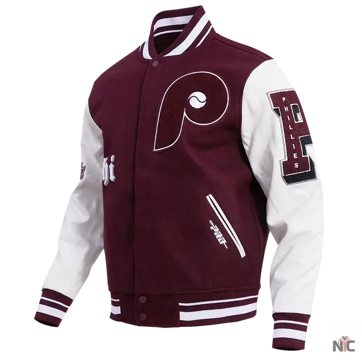 Philadelphia Phillies Old English Varsity Jacket