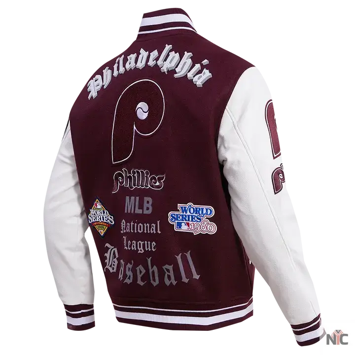Philadelphia Phillies Old English Varsity Jacket