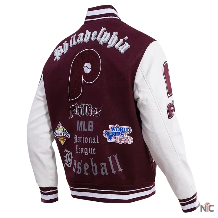 Philadelphia Phillies Old English Varsity Jacket