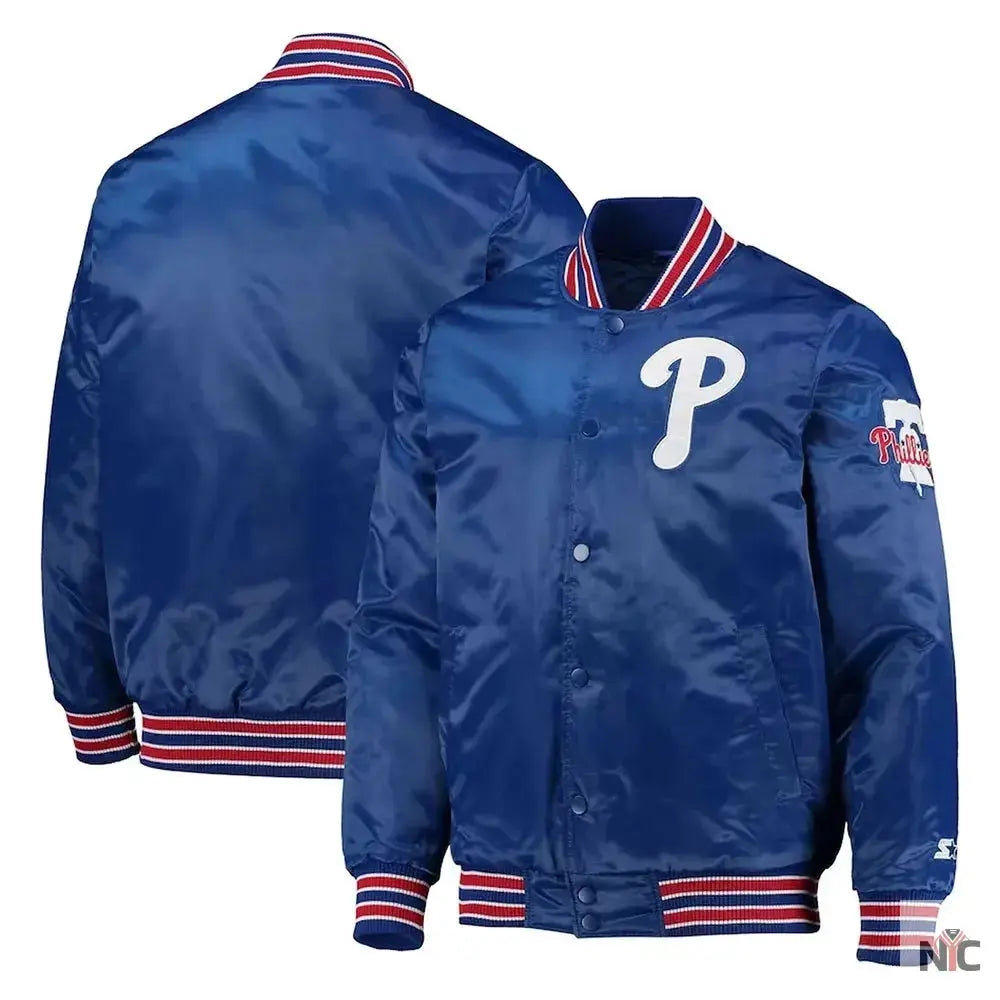 Philadelphia Phillies The Diamond Royal Satin Jacket