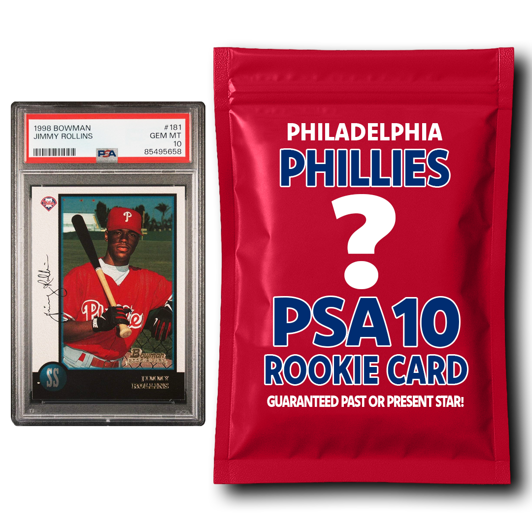 Philadelphia Phillies PSA 10 Graded Rookie Card Mystery Pack