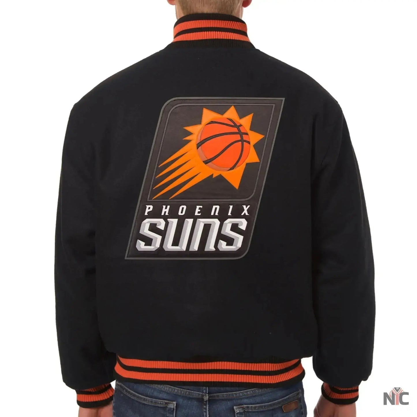 Phoenix Suns Black Wool Varsity Jacket
