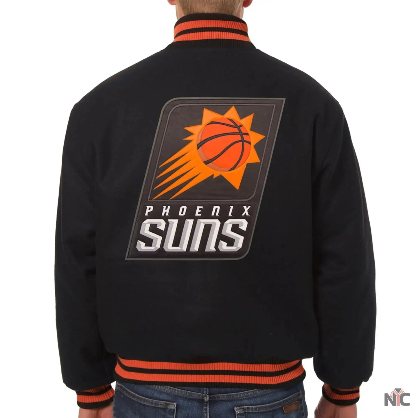 Phoenix Suns Black Wool Varsity Jacket