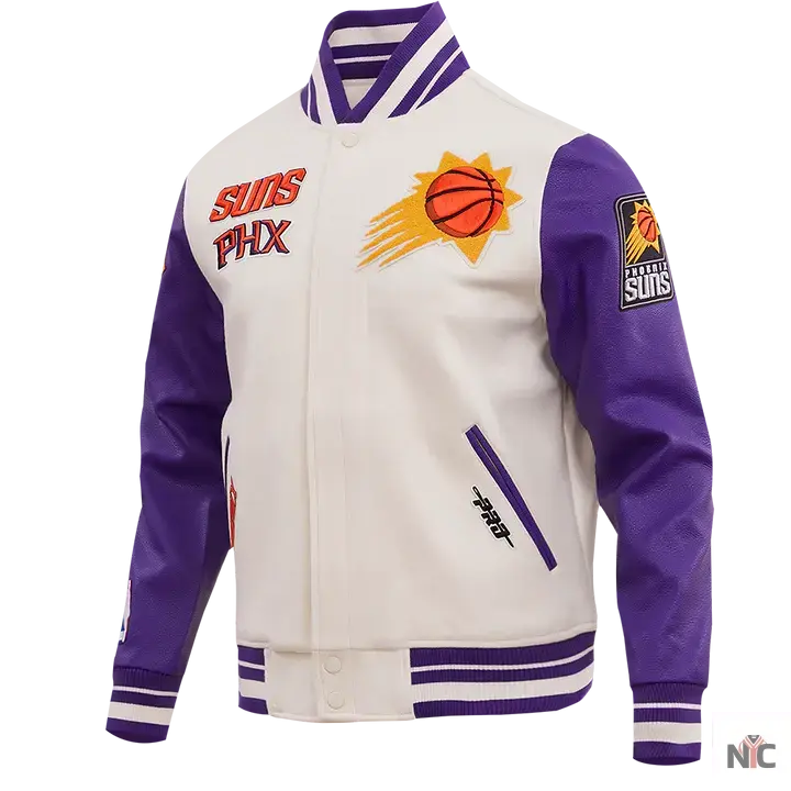 Phoenix Suns Retro Classic Rib Wool Varsity Jacket