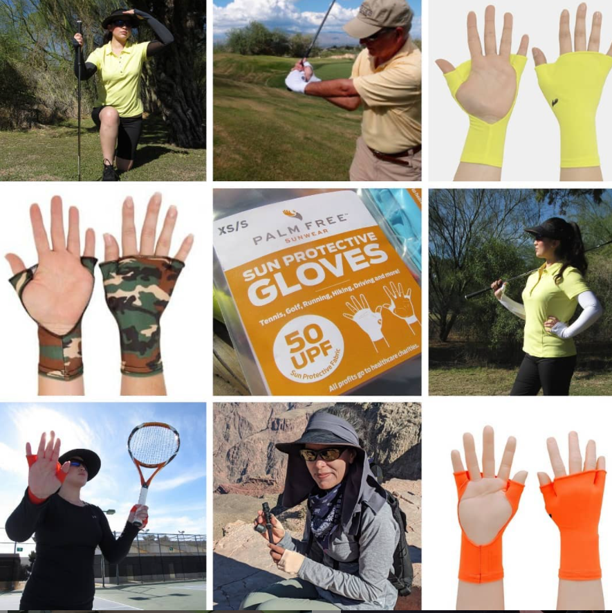 PalmFree™ Sun Gloves - Almond Beige - UPF 50+