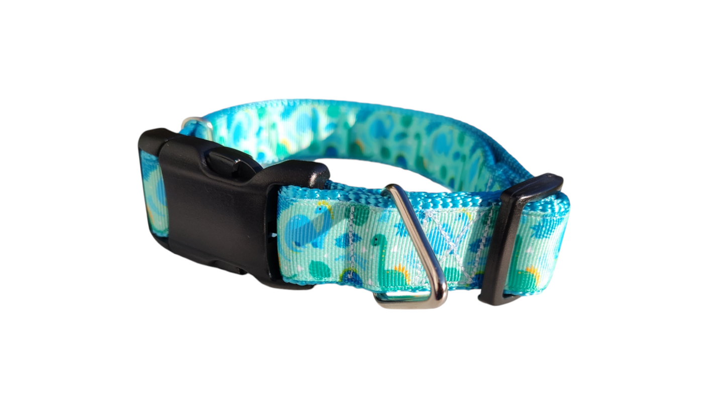 Brachiosaurus Dinosaur Nylon Dog Collar