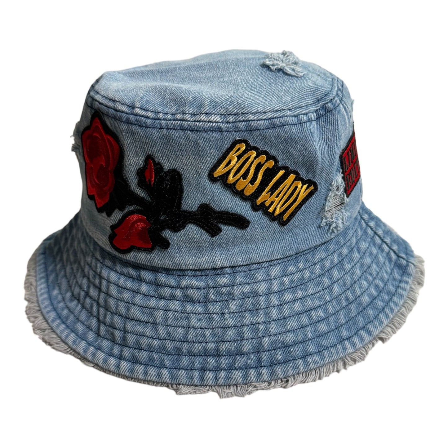 Distressed Denim Virgo Bucket Hat for Stylish Outfits