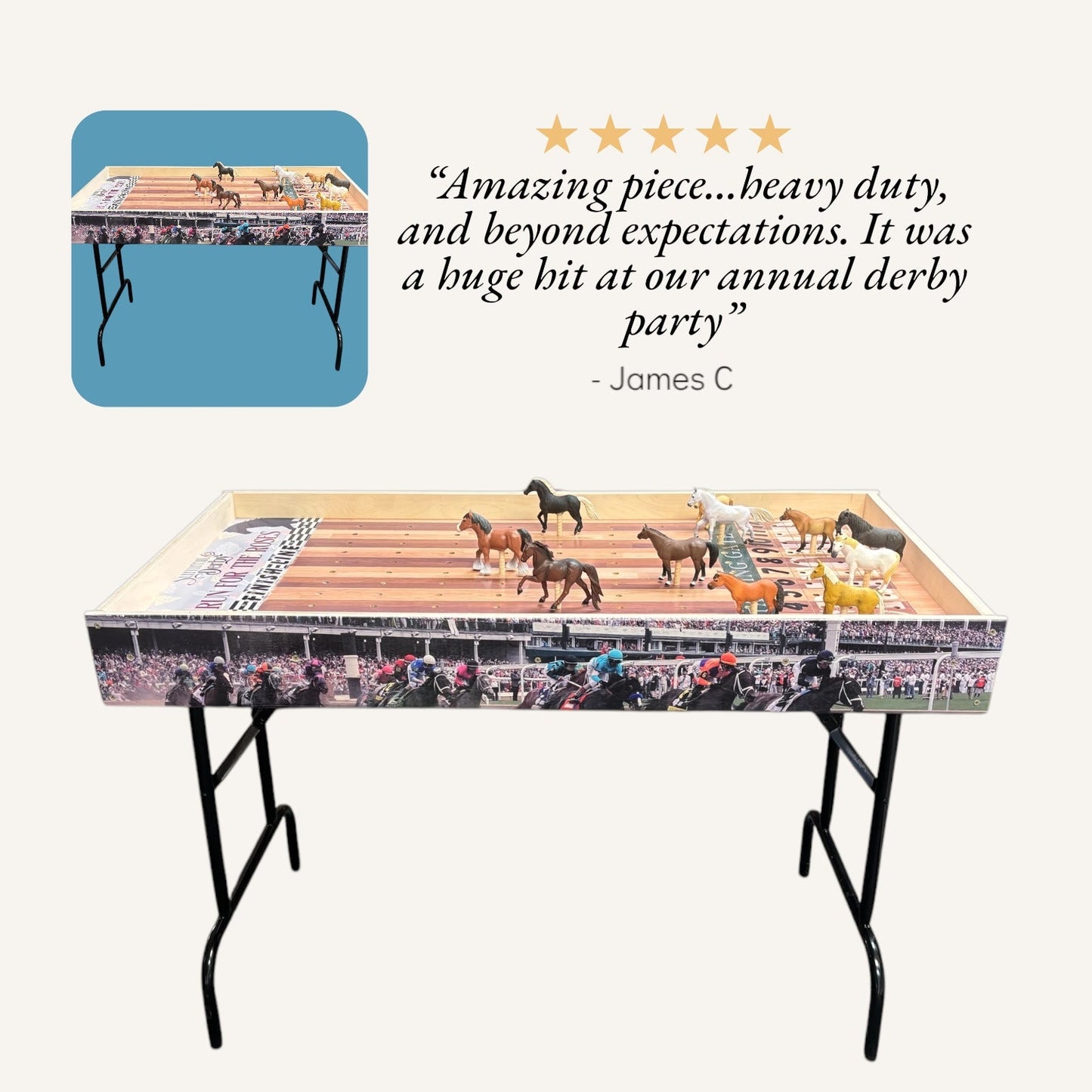 Less than Perfect - Jumbo Horse Game with Printed Rails