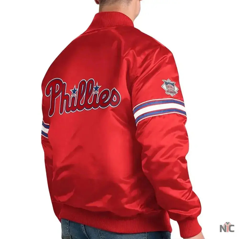 Pick & Roll Philadelphia Phillies Varsity Satin Jacket