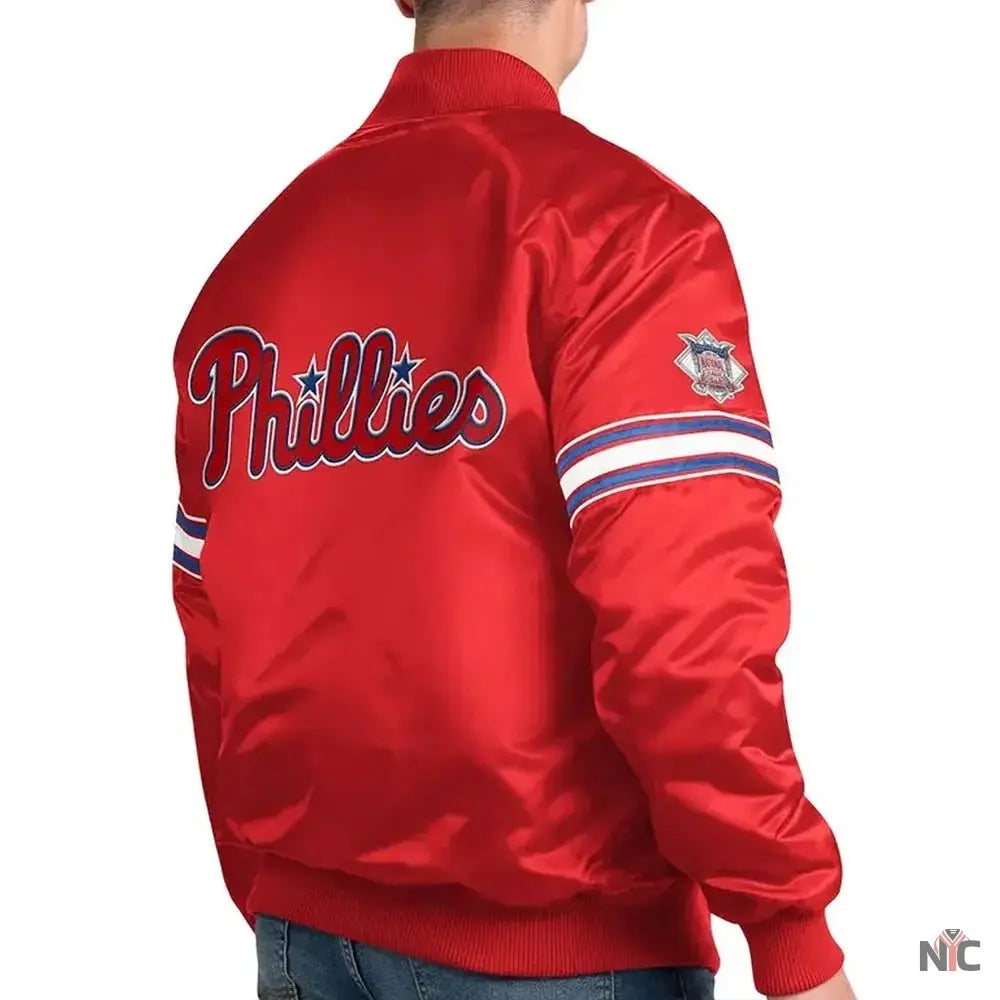 Pick & Roll Philadelphia Phillies Varsity Satin Jacket
