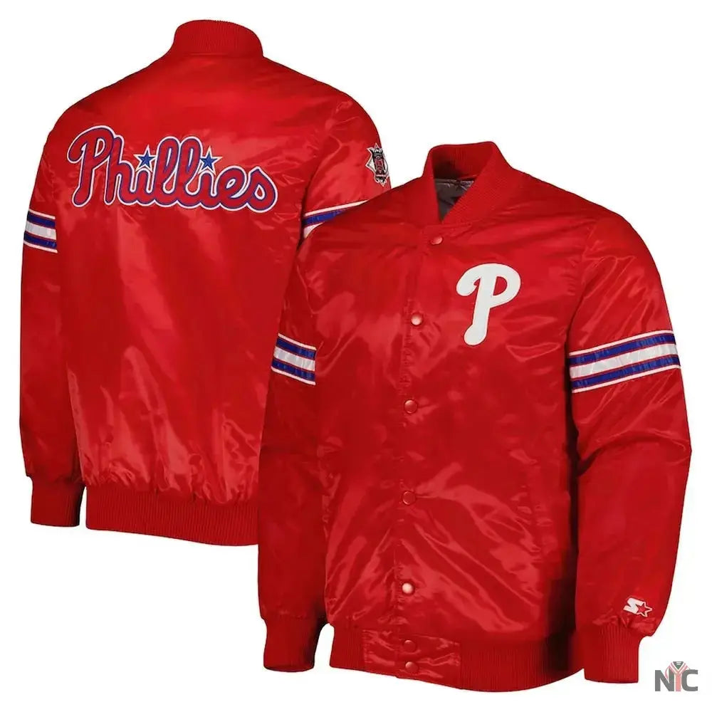 Pick & Roll Philadelphia Phillies Varsity Satin Jacket