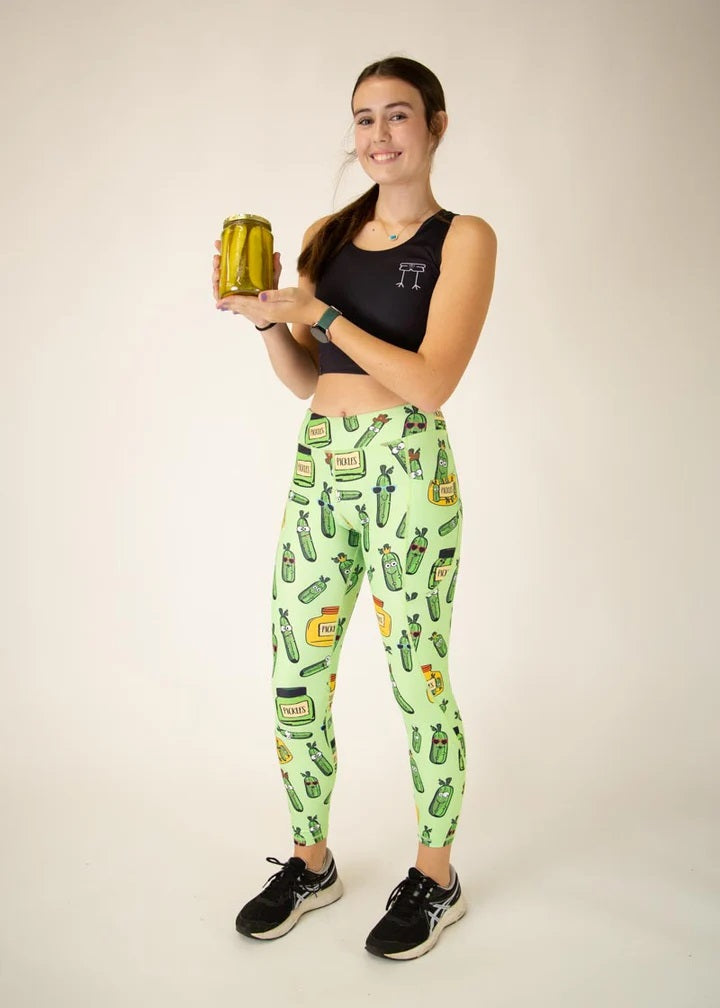 Women's Pickles Leggings (Fluro Green) XS S M L XL – Triathlete Store