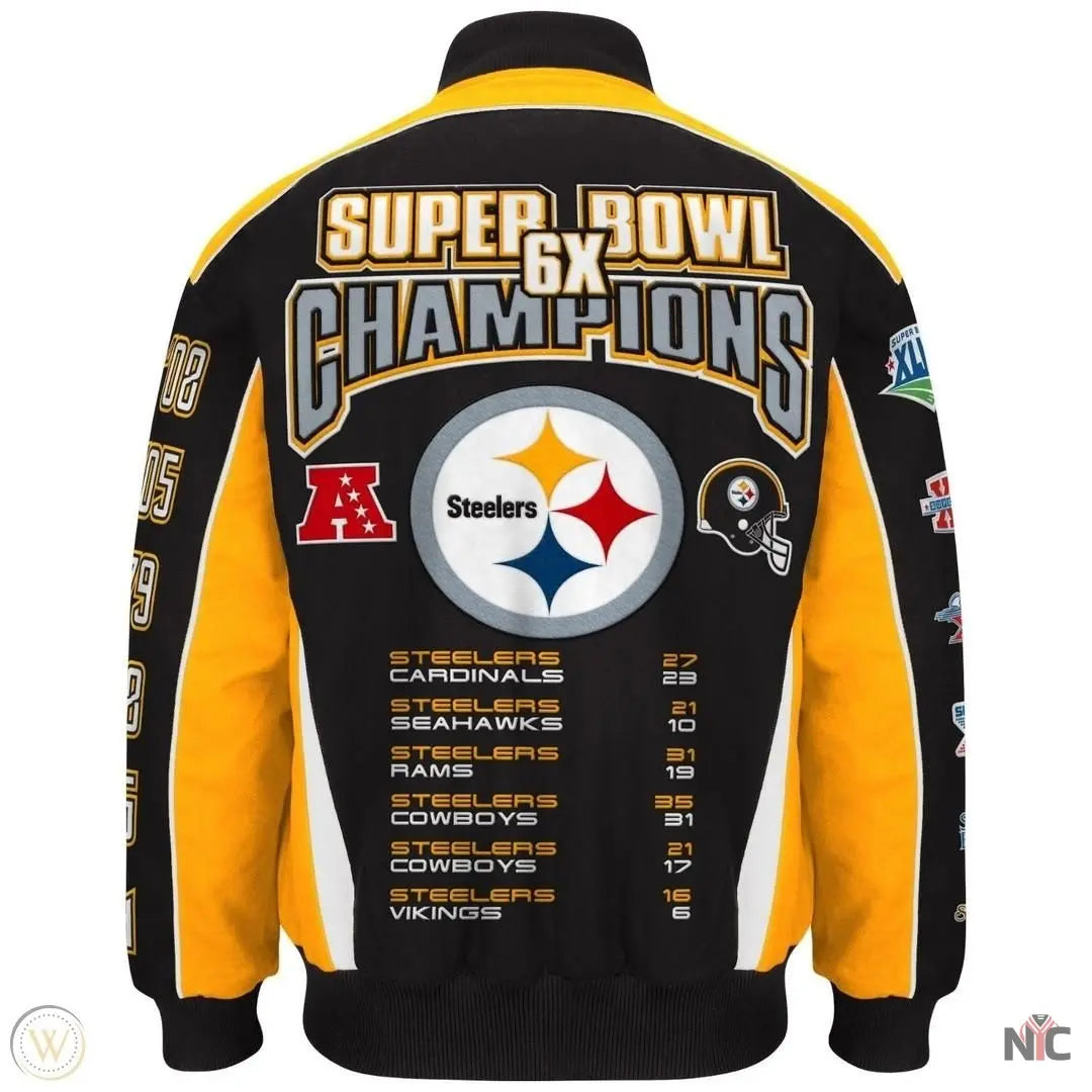 Pittsburgh Steelers 6X Super Bowl Jacket