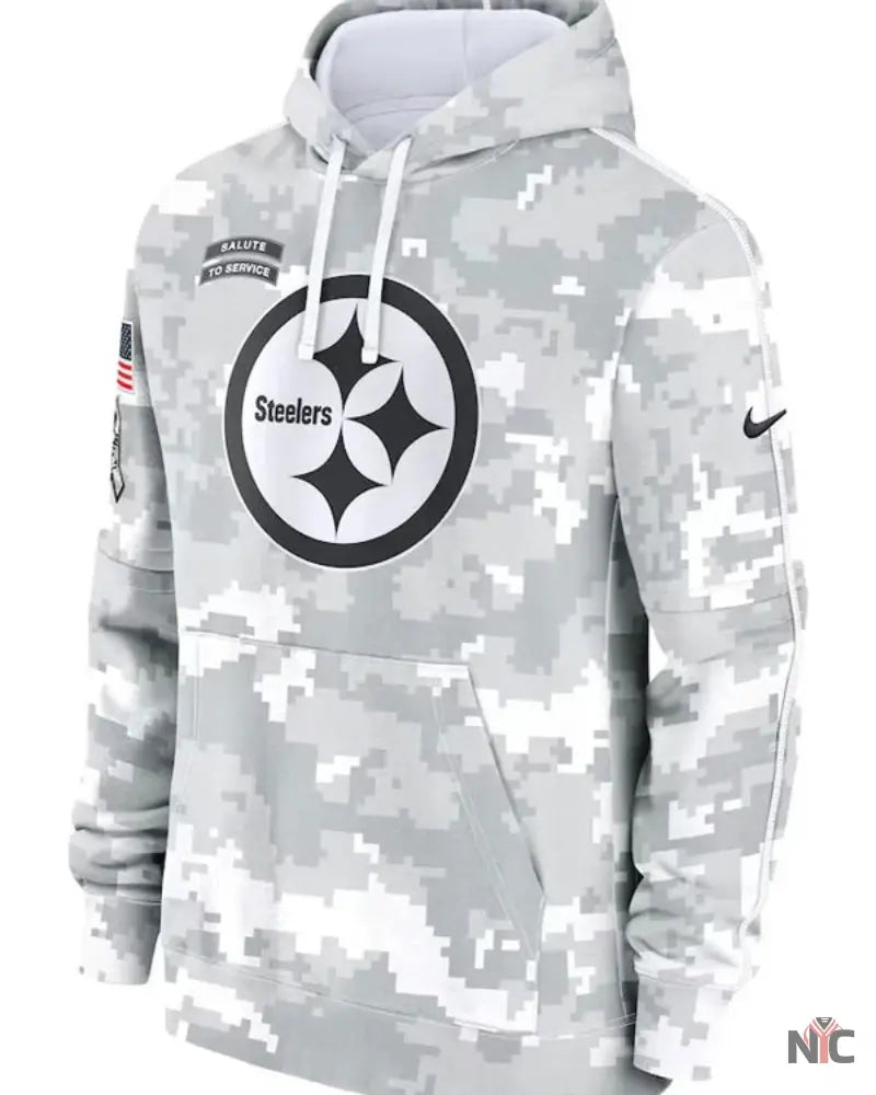 Pittsburgh Steelers Salute To Service Camo 2024 Hoodie