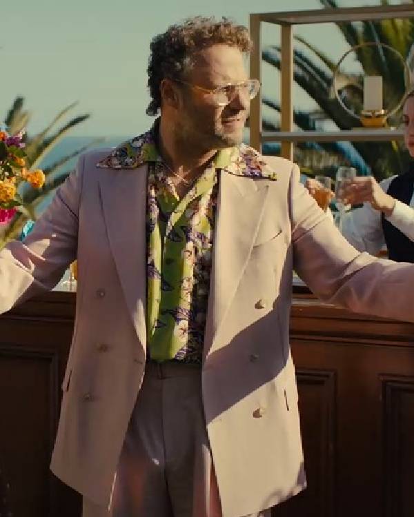 Platonic Seth Rogen Beige Blazer