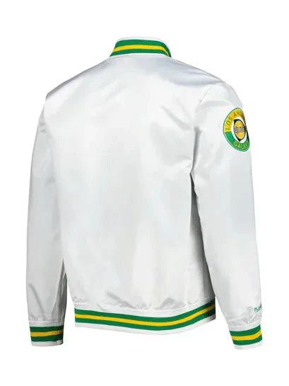 MLS 2025 LA Galaxy White Varsity Jacket