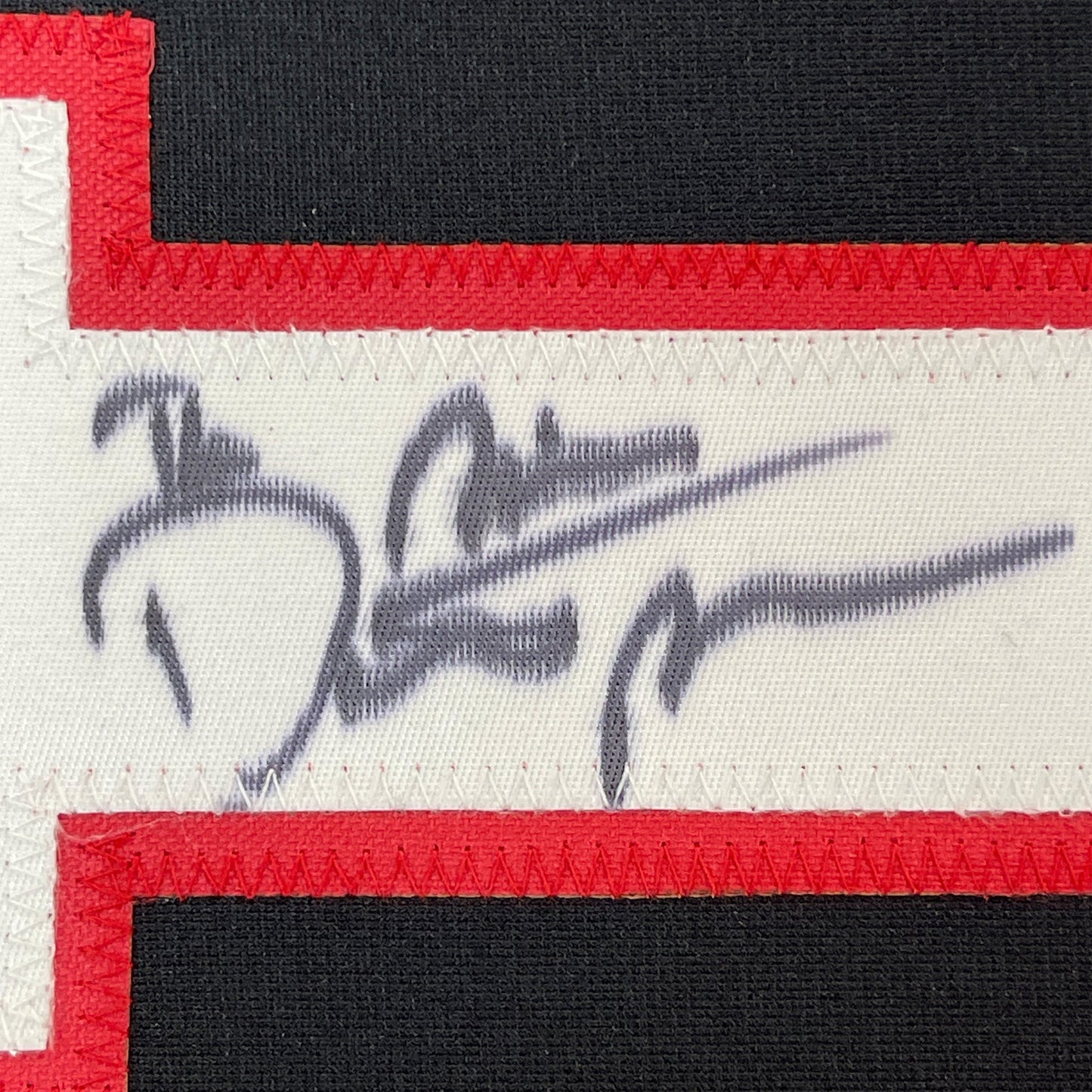 Framed Autographed/Signed Dustin Poirier 35x39 UFC MMA Black Ultimate Fighting Jersey Shirt PSA/DNA COA