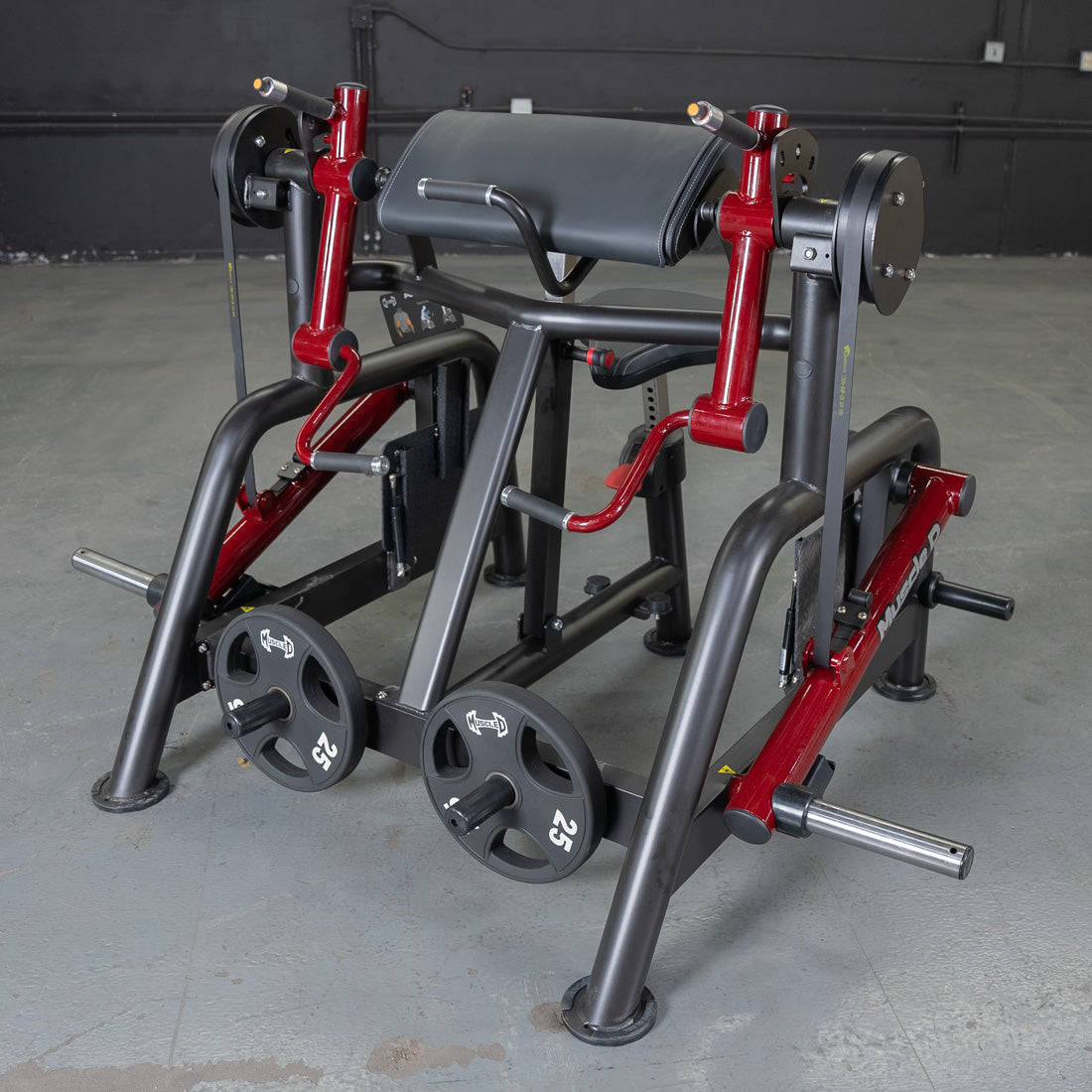 Power Leverage V2 Iso Lateral Biceps Curl / Preacher Curl - Muscle D Fitness