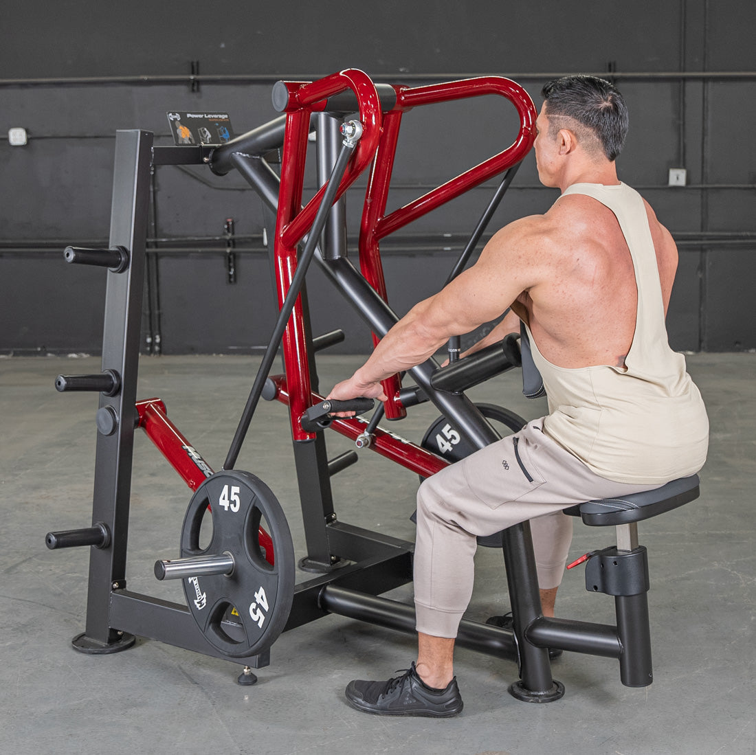 Power Leverage V2 Rotating Handle Low Row - Muscle D Fitness