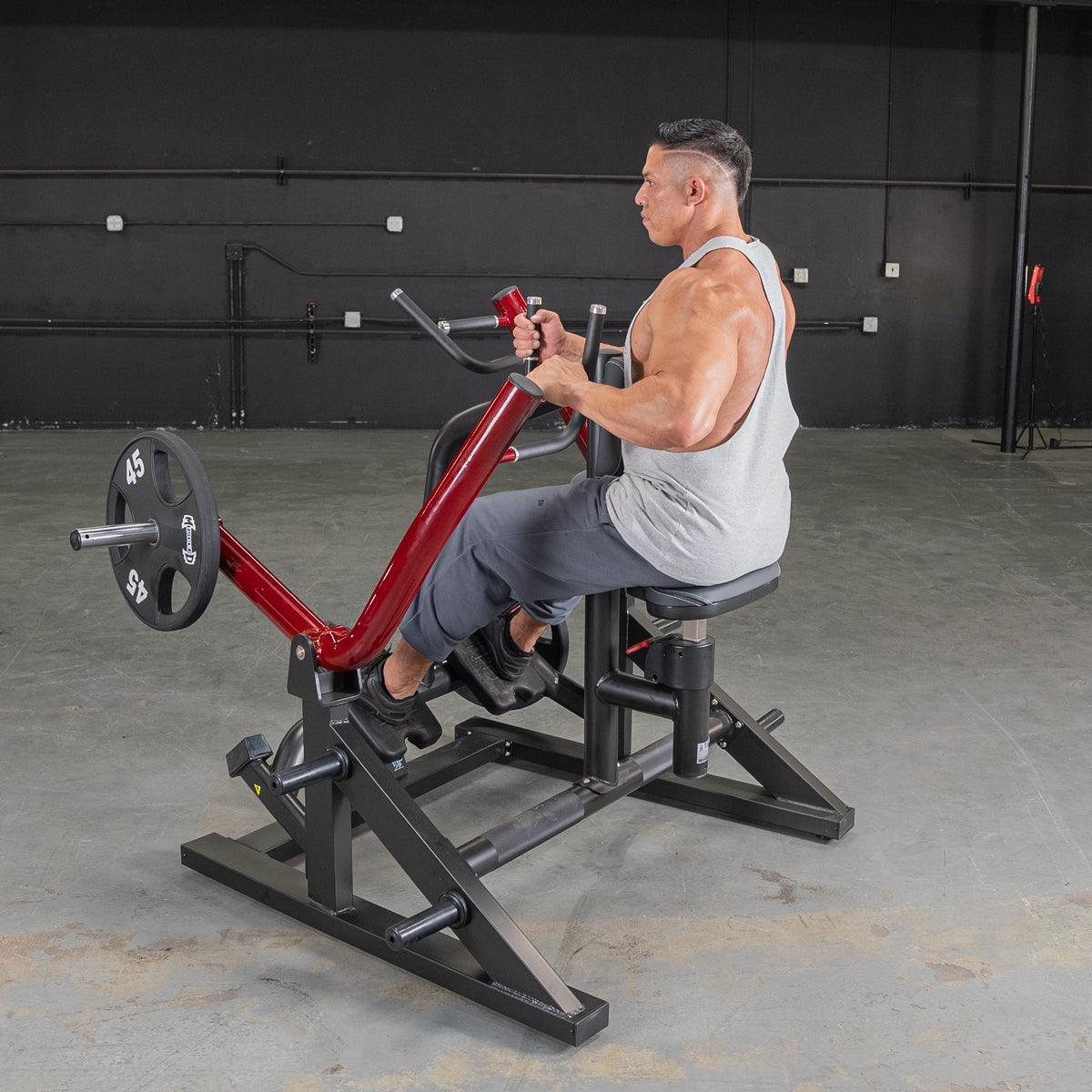 Power Leverage V2 Iso Lateral Seated Row - Muscle D Fitness