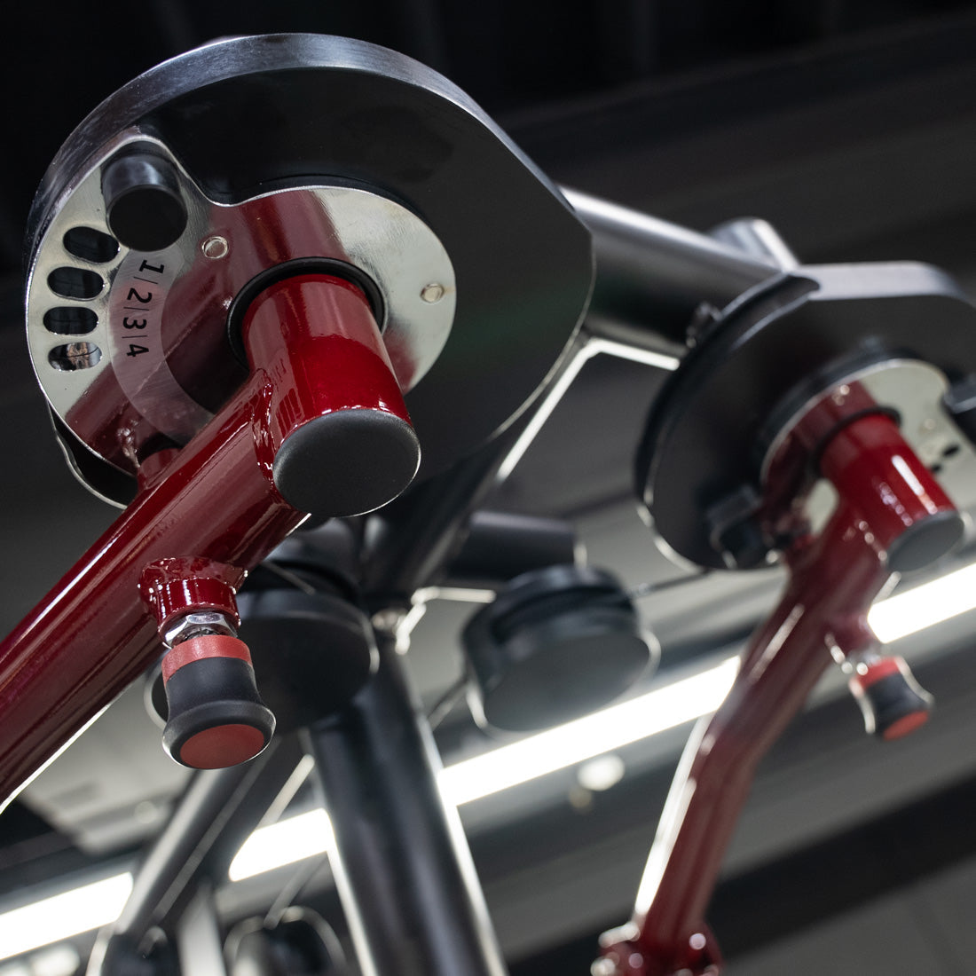 Power Leverage V2 Seated Pec Fly / Rear Delt Combo - Plate Loaded - Weight Storage Included