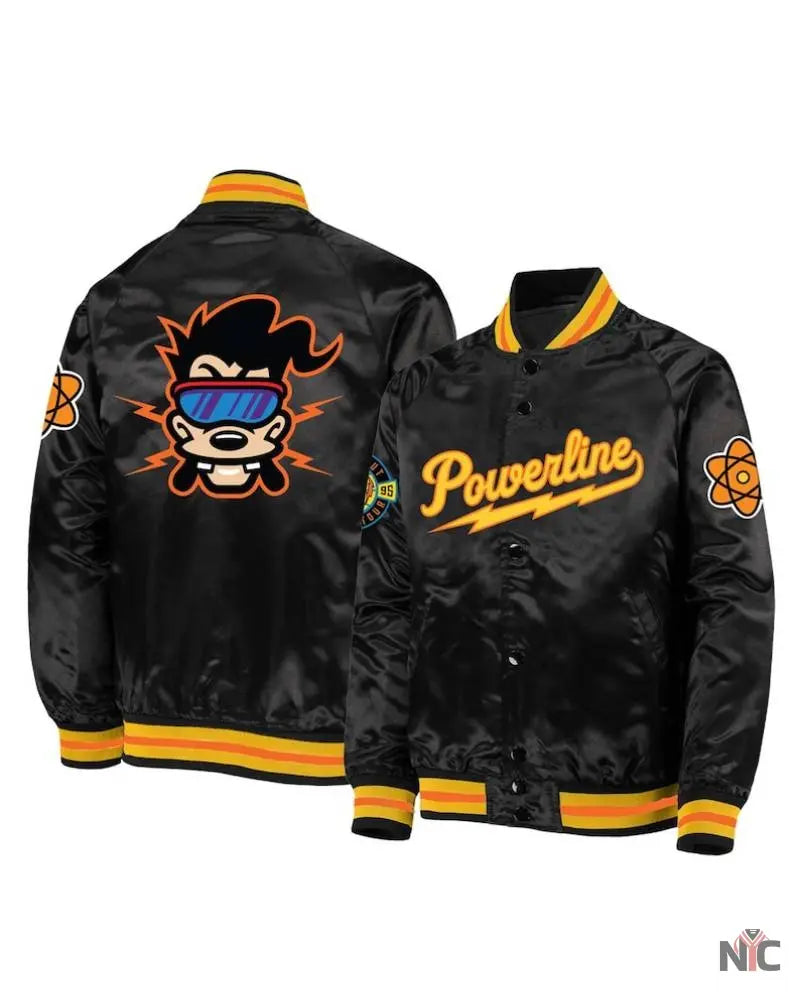 Powerline Satin Varsity Jacket