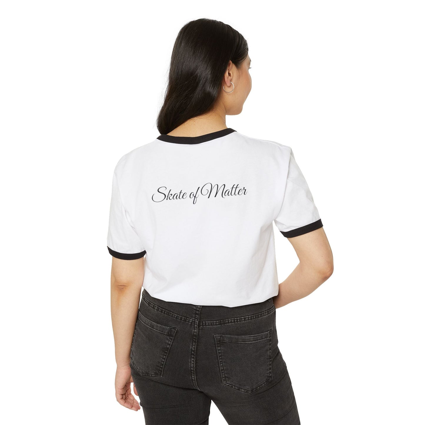 Primary Skate Like Nobody's Watching Unisex Cotton Ringer T-Shirt