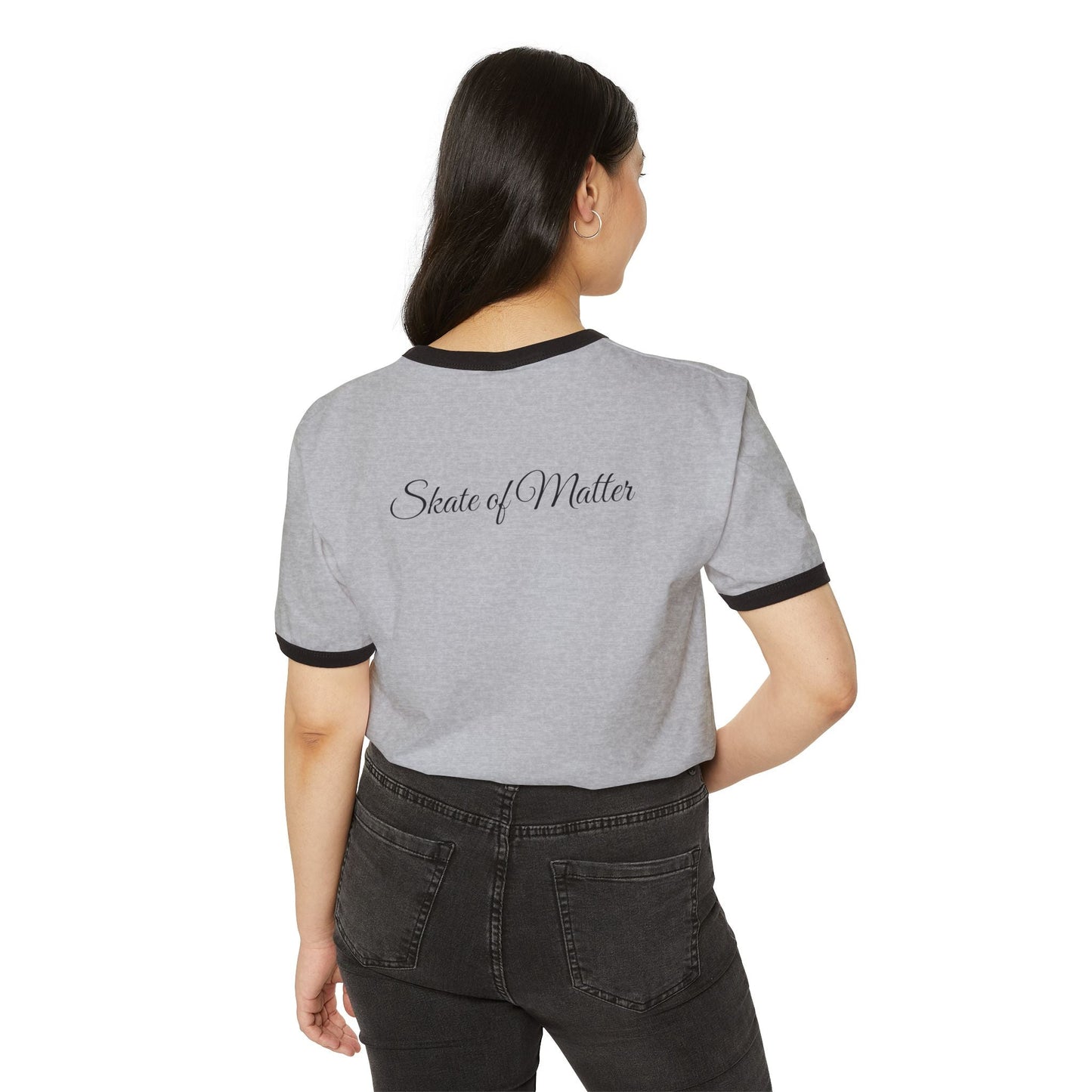 Primary Skate Like Nobody's Watching Unisex Cotton Ringer T-Shirt