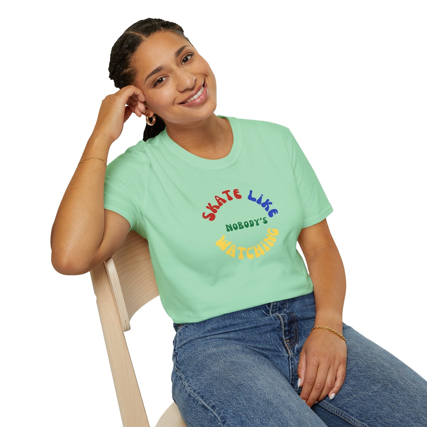 Primary Skate Like Nobody's Watching Unisex T-Shirt