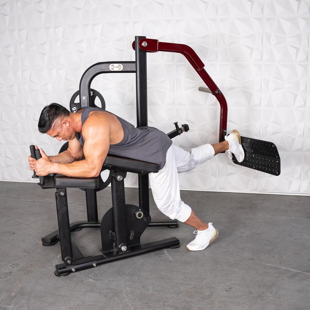 Pro Strength Booty Shaper - Muscle D Fitness - Adjustable, Plate Loaded, Glute Kick