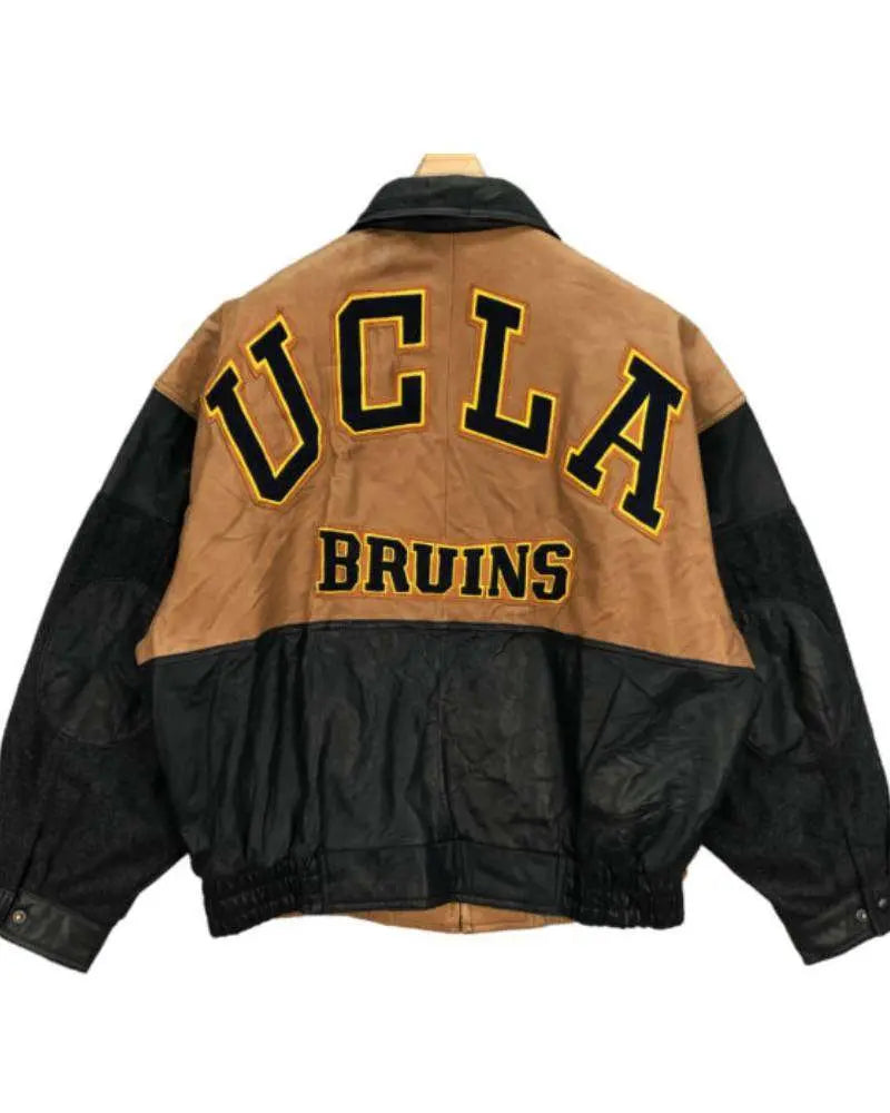 Vintage Alamo Uomo Ucla Bruins Wool Leather Jacket
