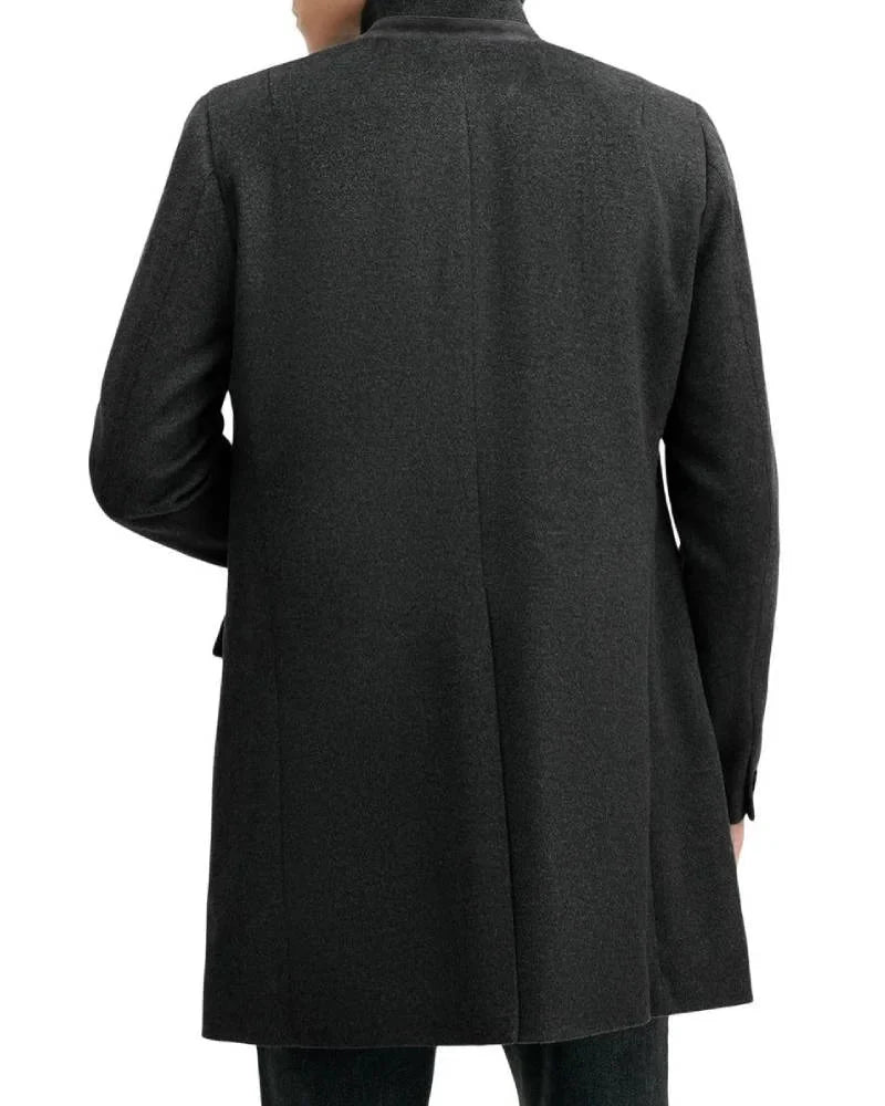 All Saints Charcoal Grey Hargrove Coat