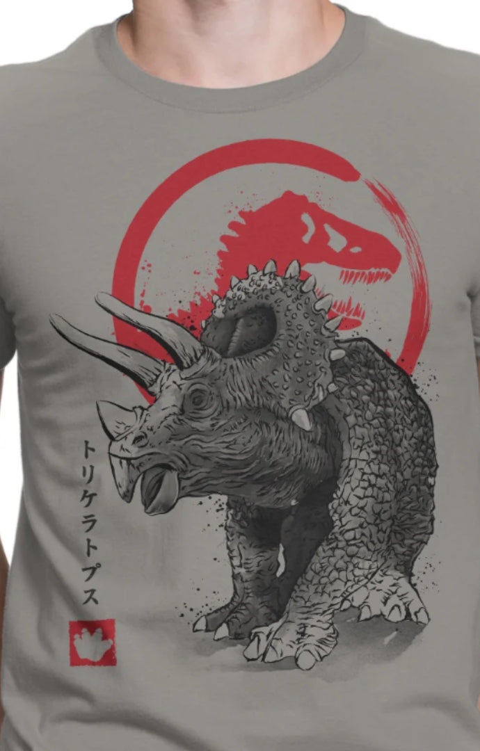 Triceratops Sumi-E - Men's Apparel