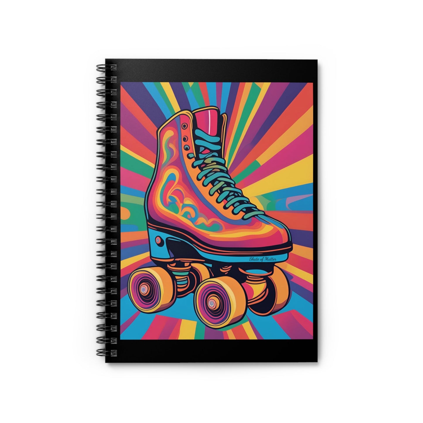 Psychedelic Roller Skate Spiral Notebook - Ruled Line
