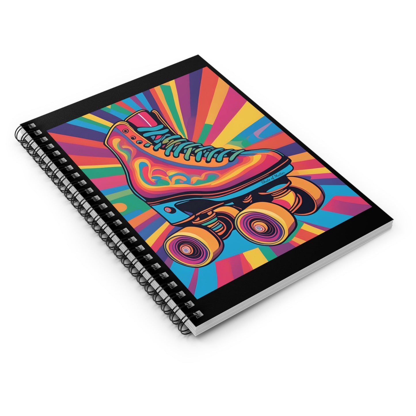 Psychedelic Roller Skate Spiral Notebook - Ruled Line