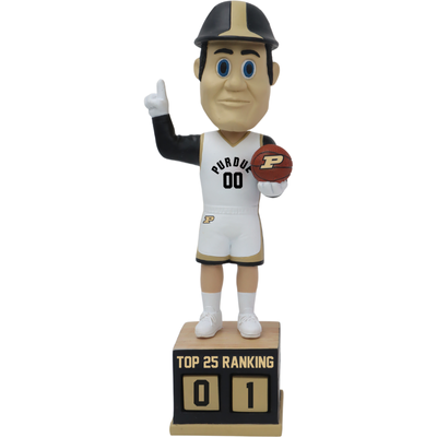 Purdue Pete Purdue Boilermakers Basketball Top 25 Ranking Tracker Bobblehead