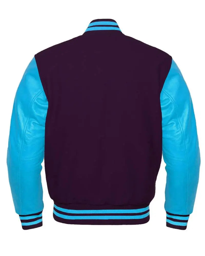 Purple And Blue Varsity Jacket