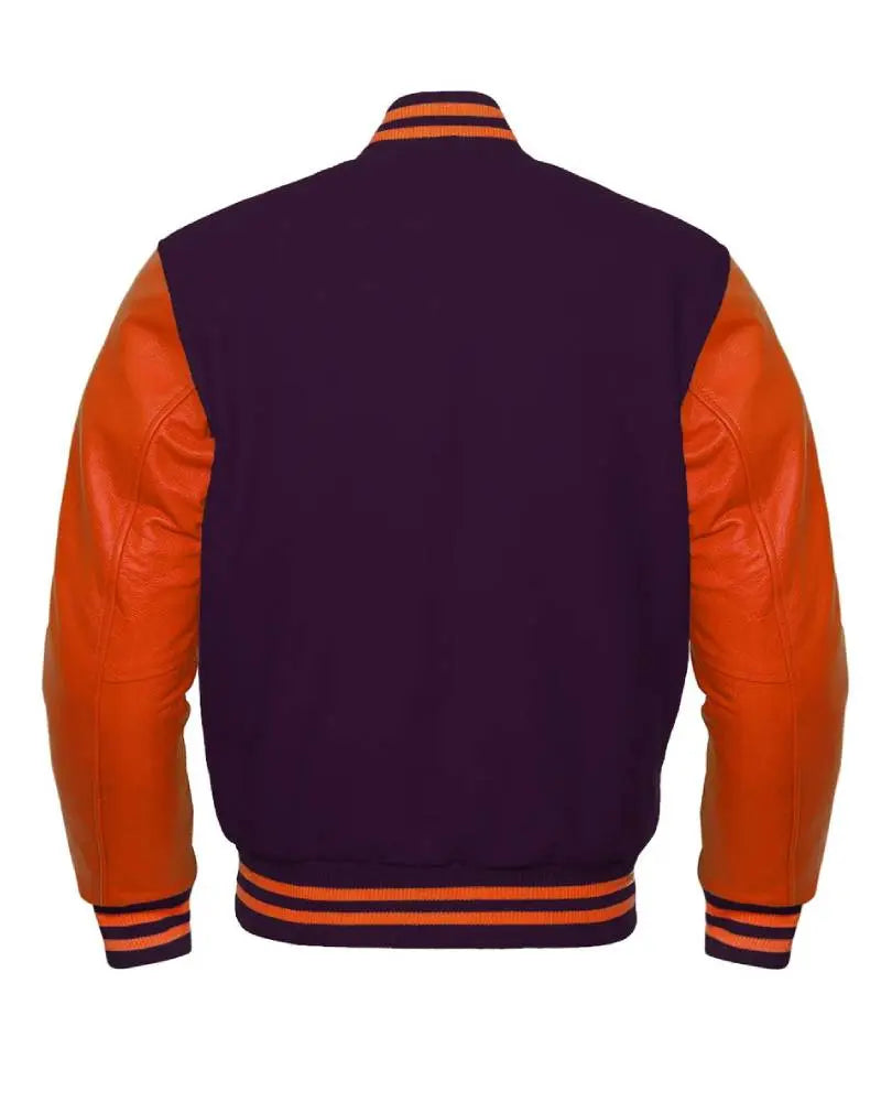 Purple & Orange Varsity Jacket