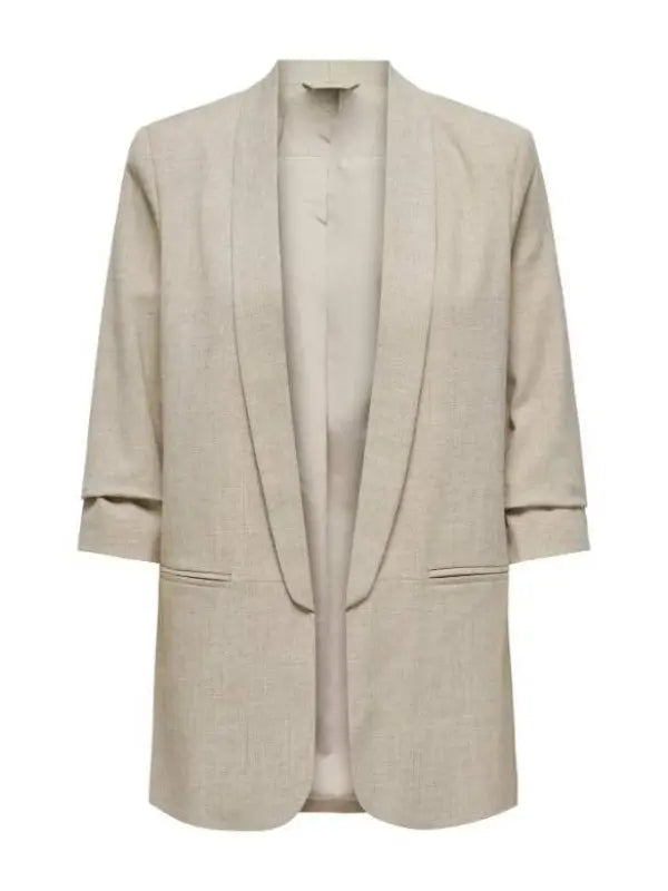 Pushers S01 Jade Asha Grey Ruched Sleeve Blazer