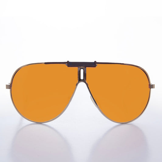 Gold Racer Aviator Sunglasses - Derek