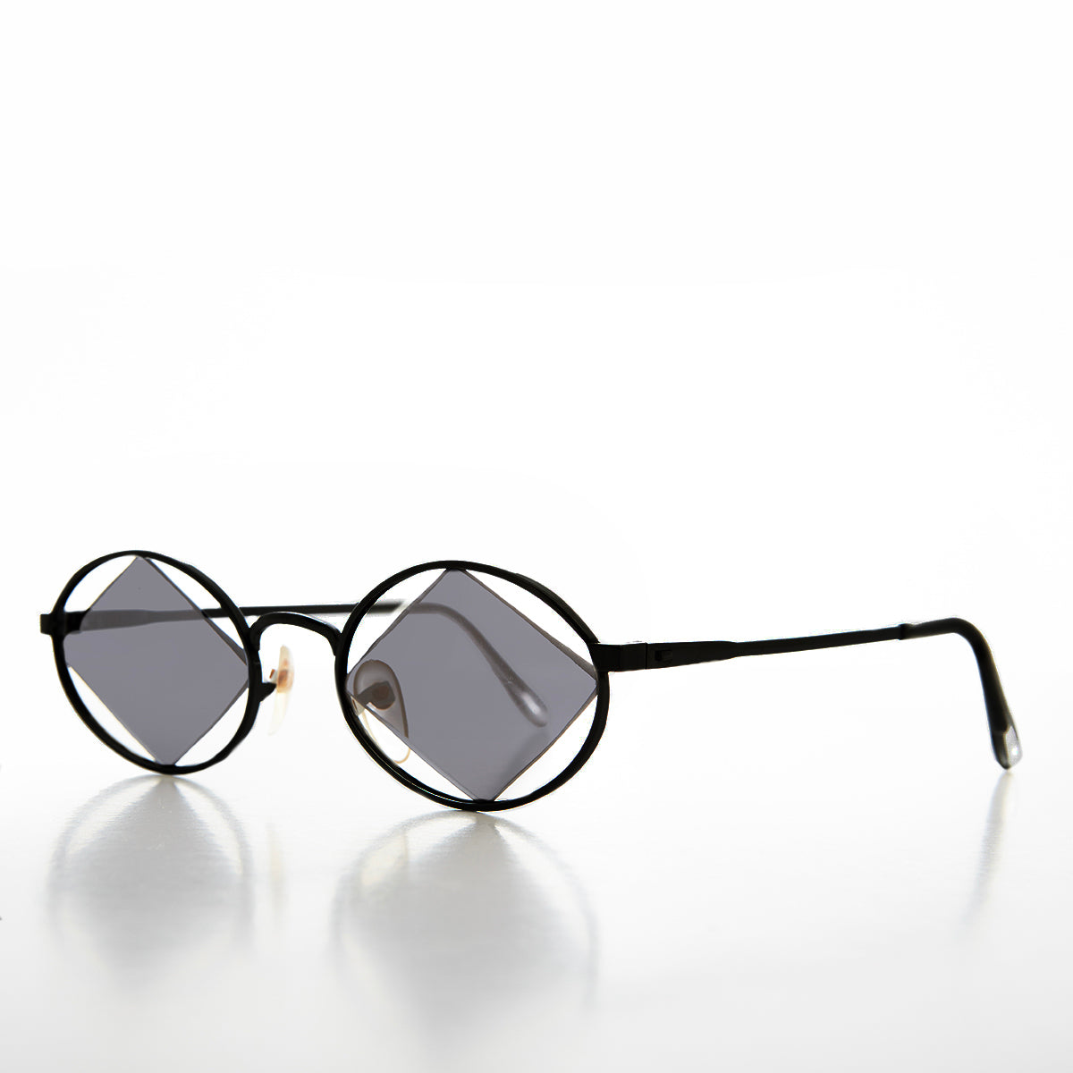 Geometric Floating Diamond Vintage 90s Sunglass - Rashid