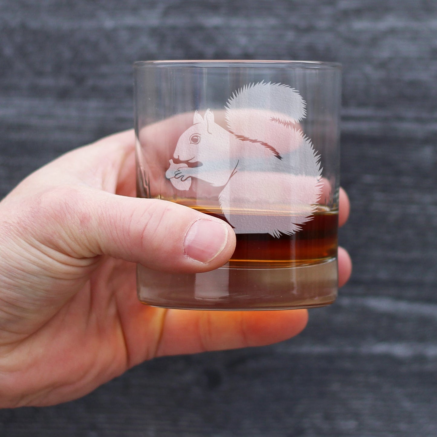 Squirrel Rocks Glass - Squirrel Gifts and Decor with Squirrels - 10.25 Oz Glasses