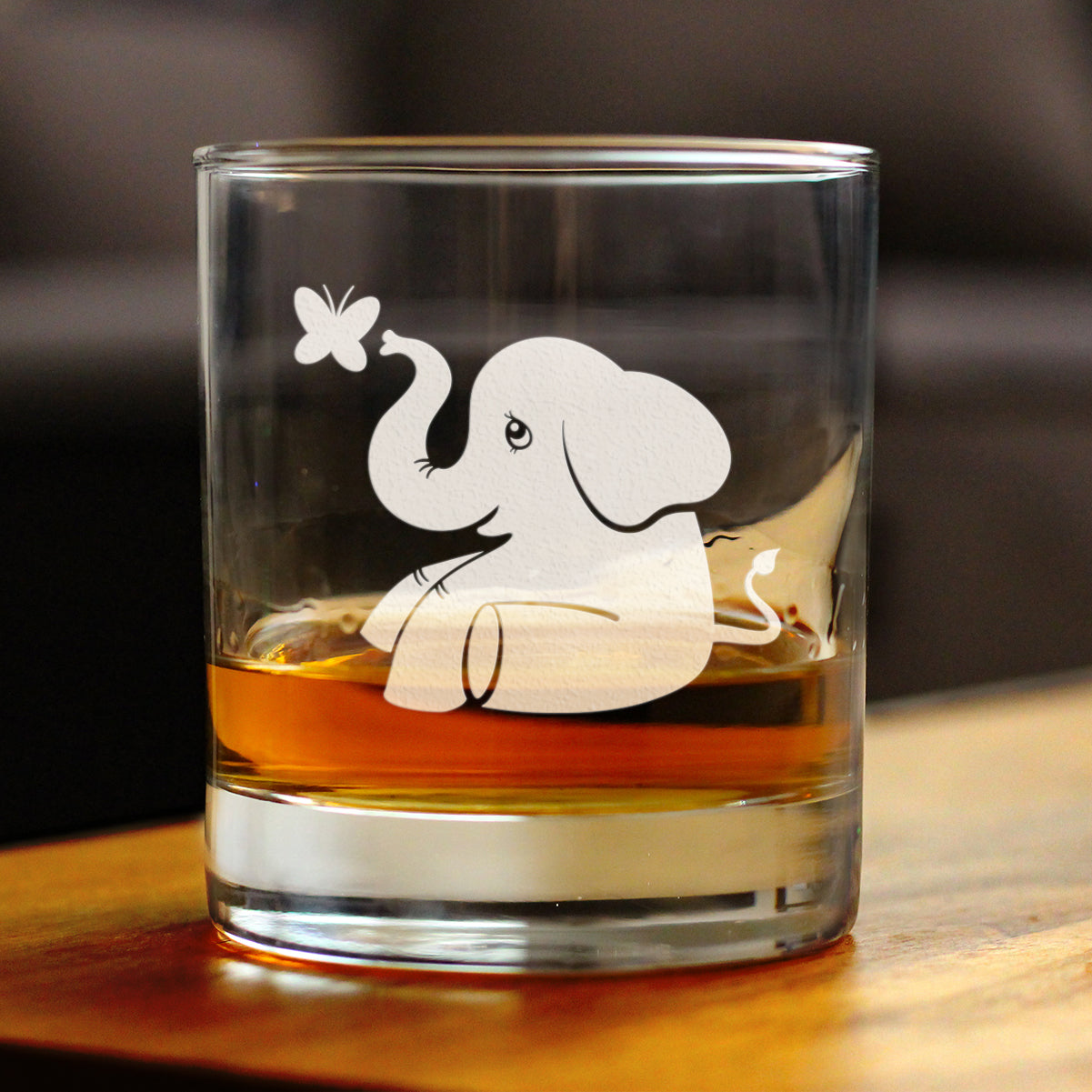 Cute Elephant - 10 Ounce Rocks Glass