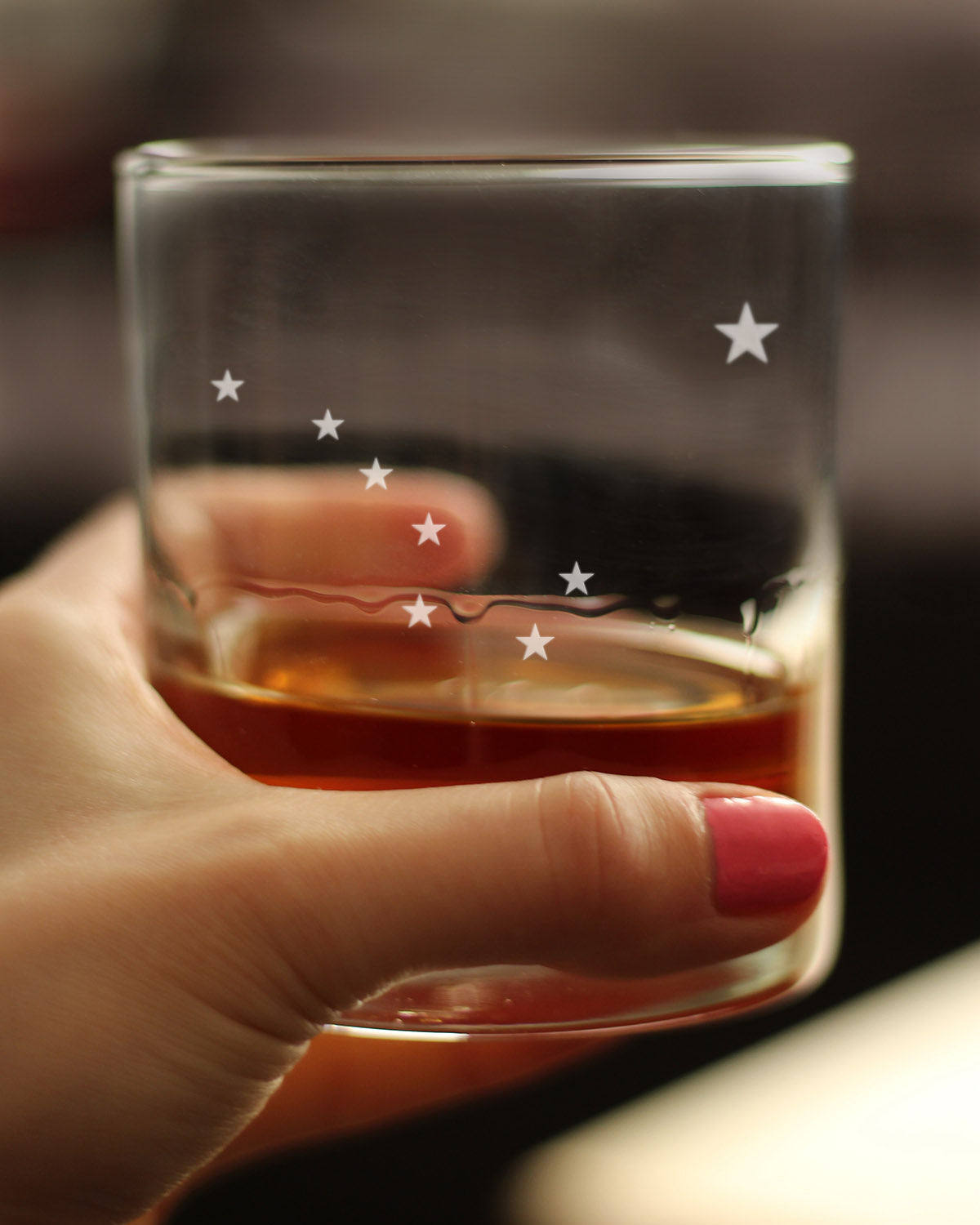 Alaska Flag Whiskey Rocks Glass - State Themed Drinking Decor and Gifts for Alaskan Women & Men - 10.25 Oz Whisky Tumbler Glasses