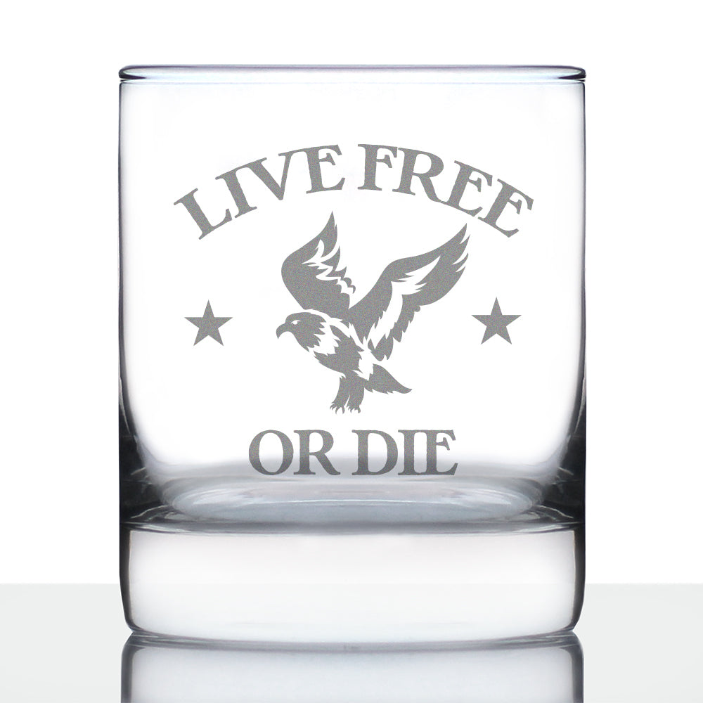 Live Free or Die - 10 Ounce Rocks Glass
