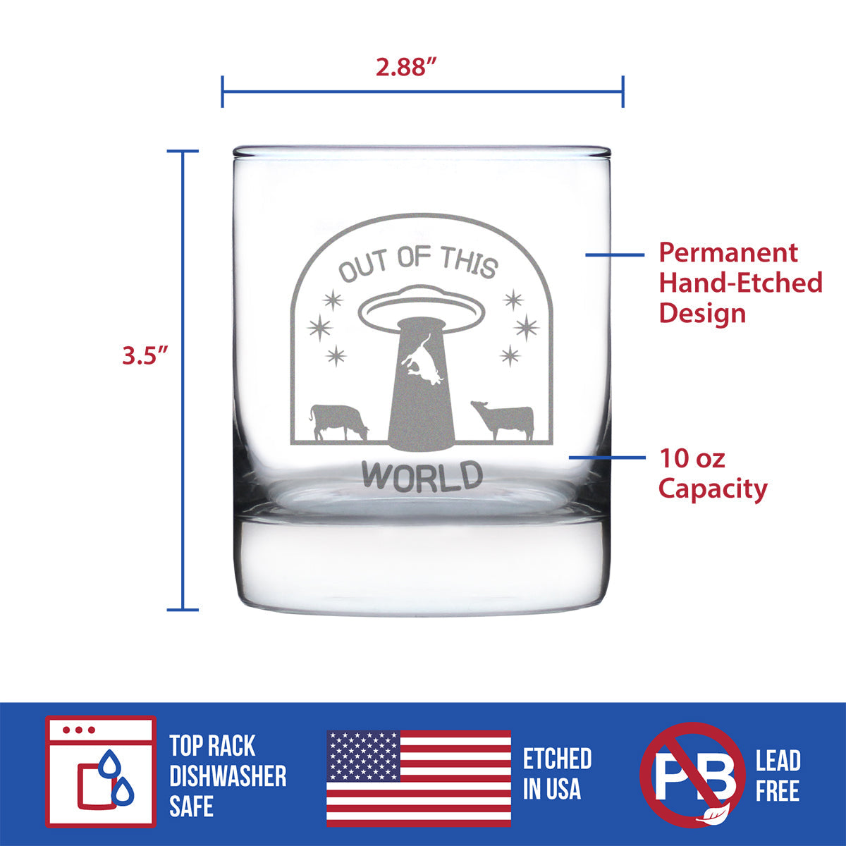 Out of This World - 10 Ounce Rocks Glass